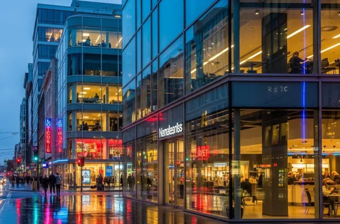 Fachadas e storefronts de vidro