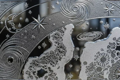 Gravação e acidificação artística