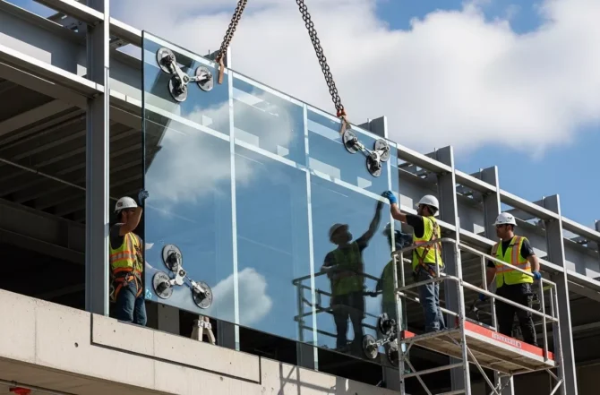 Instalação de vidros comuns (chumbo)