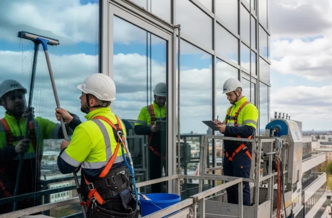 Manutenção preventiva e limpeza técnica de vidros