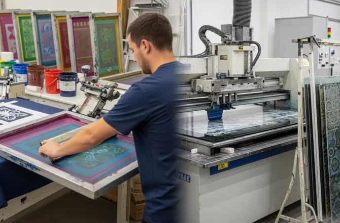 Serigrafia e impressão em vidro